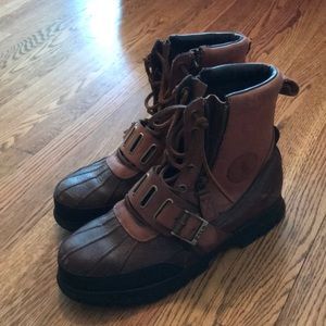 Polo boot leather